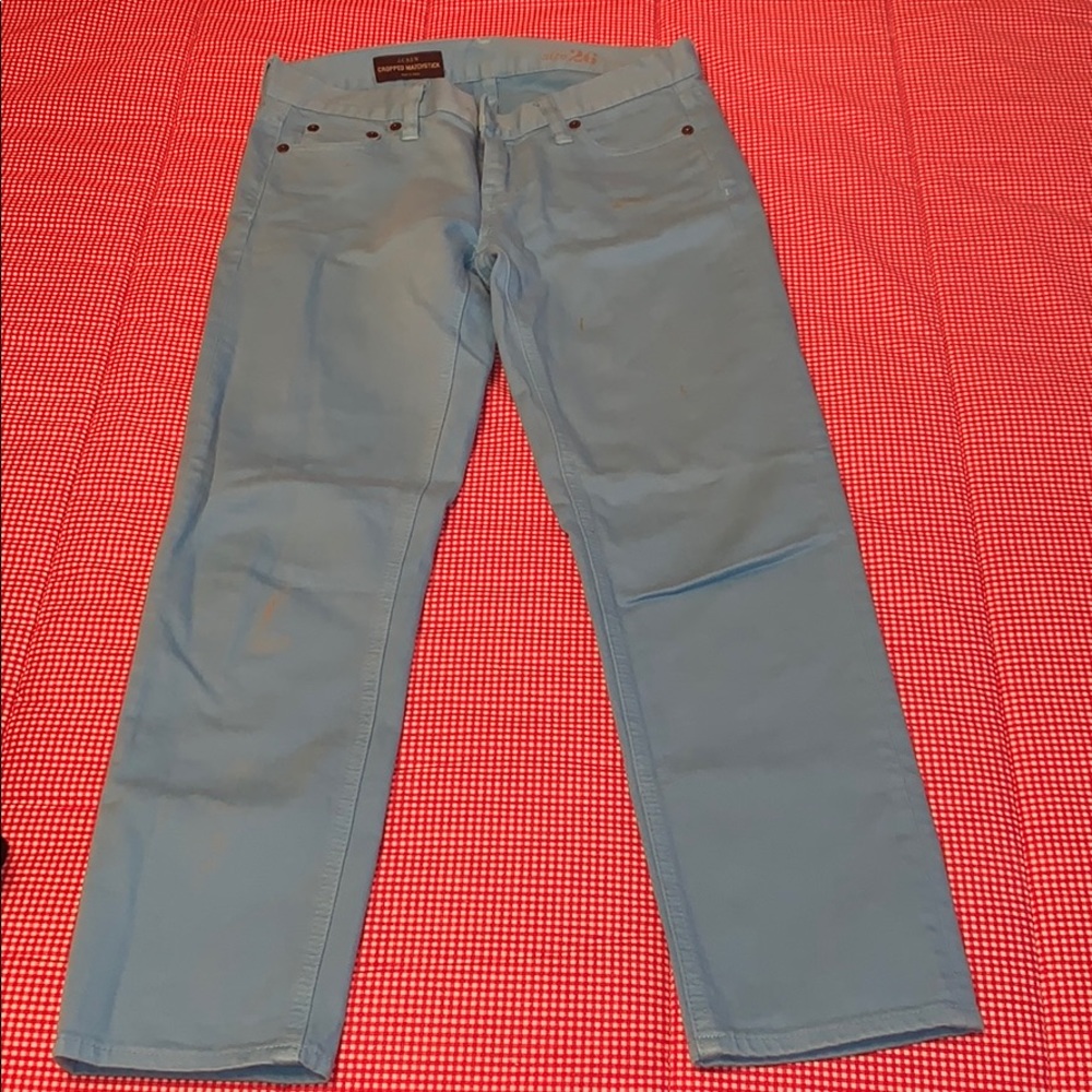Jcrew cropped matchstick denim